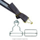 30mm Dungaree Buckles with Slider Clips (Pack of 2) - Silver